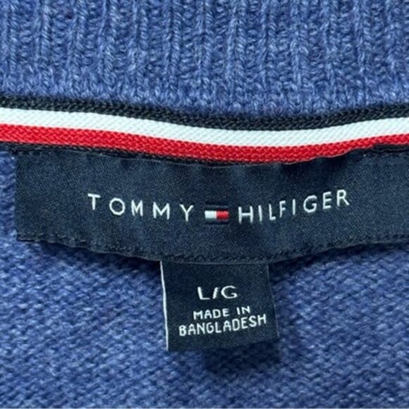 Tommy Hilfiger Faire Isle Wool Blend Sweater Size Large - Picture 5 of 7